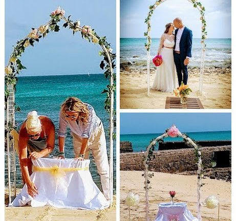 simplicity ceremony wedding arch